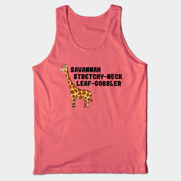 A Giraffe By Any Other Name Tank Top by God Creating Animals